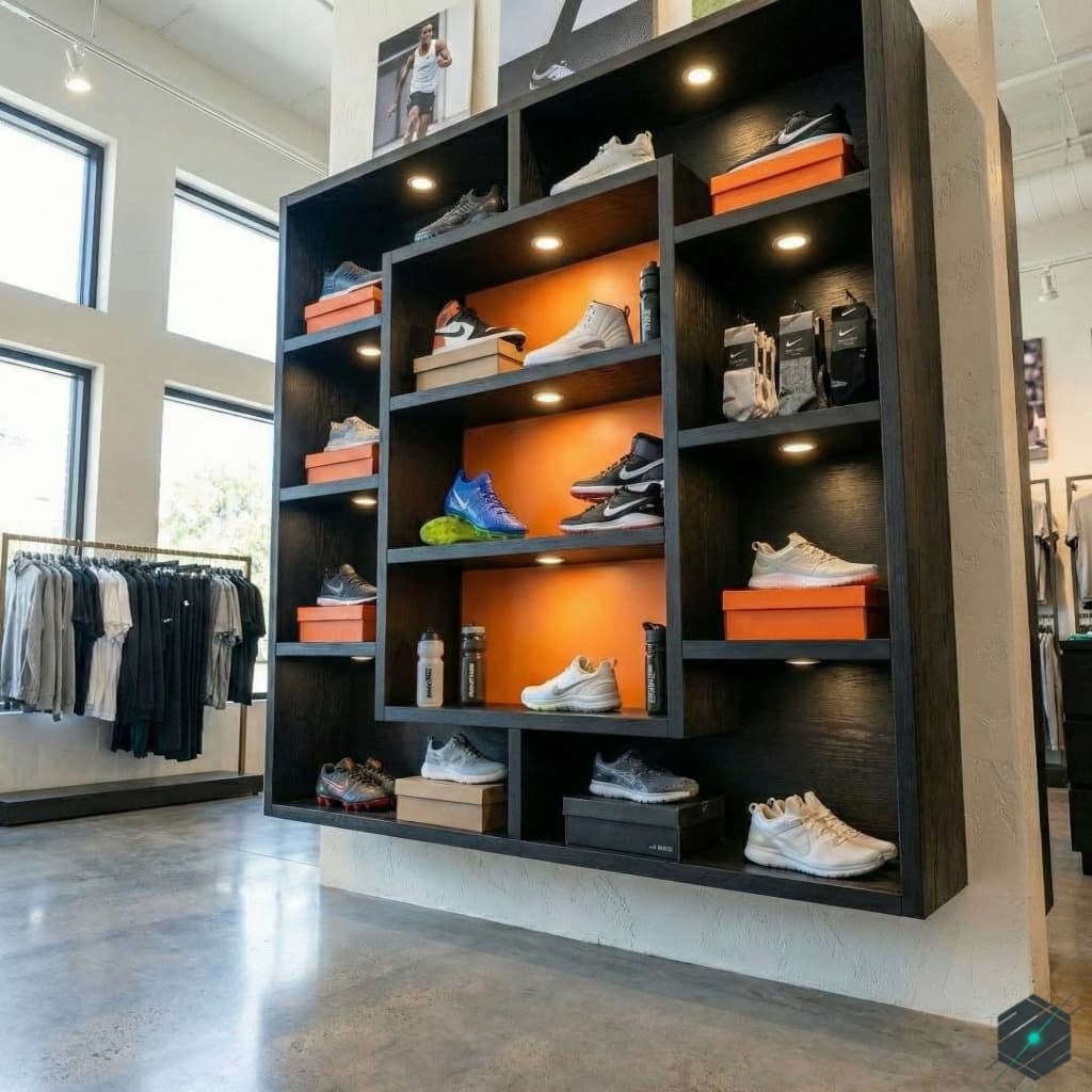 Estantería Exhibidora de Pared con Iluminación LED - Mueble Modular Multiuso - View 2