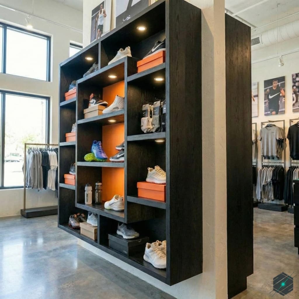 Estantería Exhibidora de Pared con Iluminación LED - Mueble Modular Multiuso - View 5