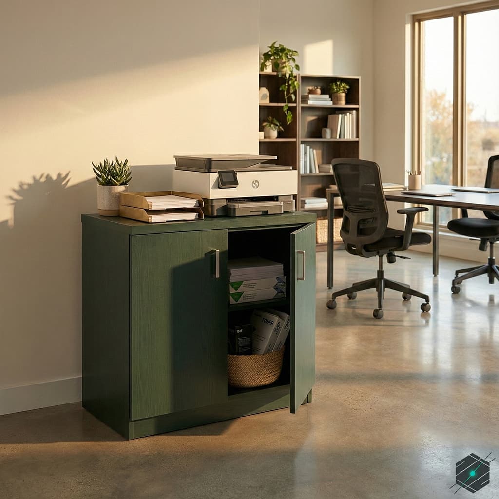 Mueble Auxiliar Bajo de Oficina 2 Puertas - View 3